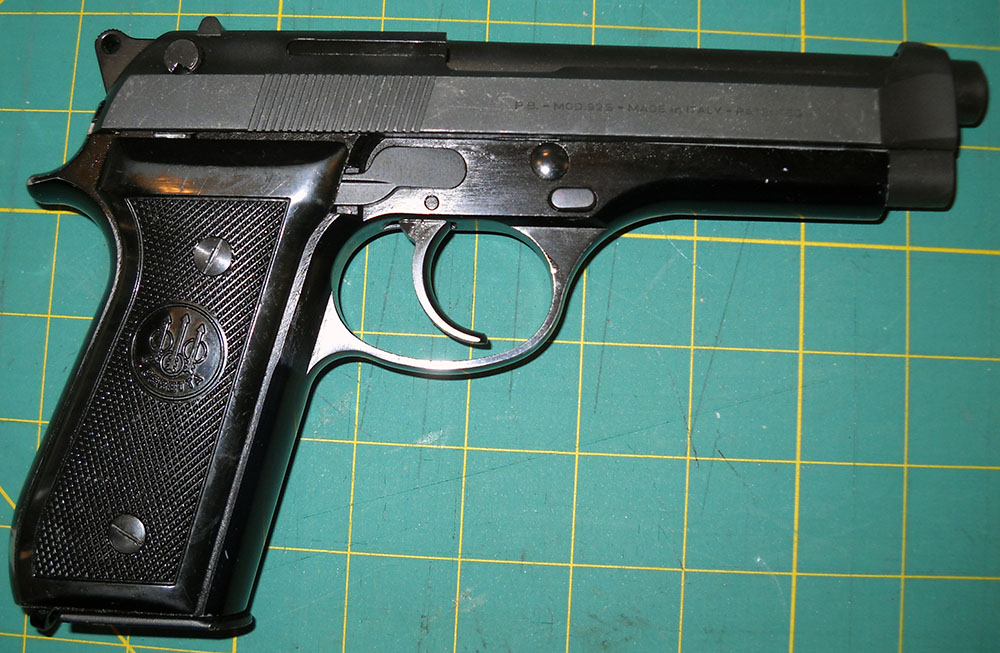 Beretta 92S pistol, right side